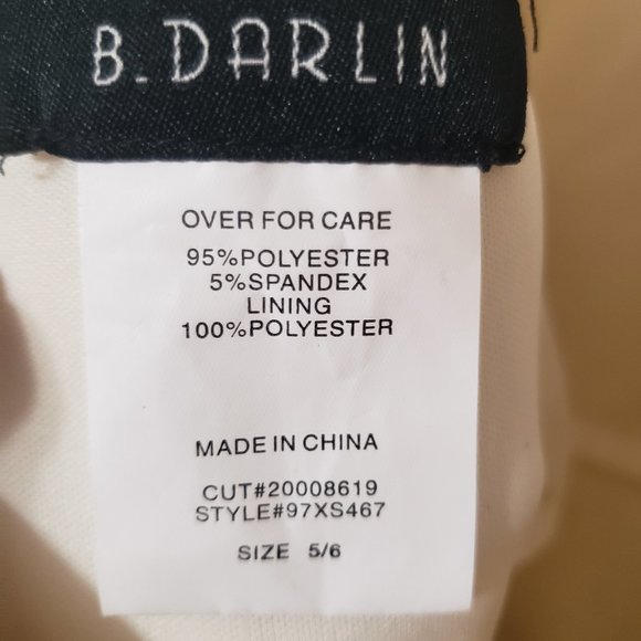 Metallic Roses Scuba Dress By B Darlin Size 5/6 - Picture 6 of 6